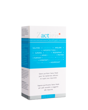 Zactigis SkinFoam gel moussant nettoyant visage acné peaux sensibles lactoferrine